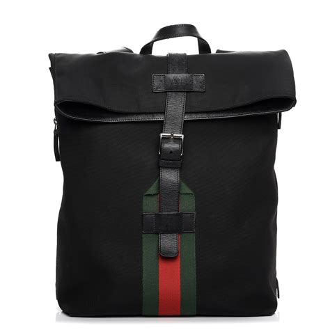 gucci techno canvas backpack replica|black Gucci backpack for men.